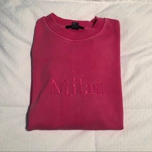 pink Milan sweatshirt